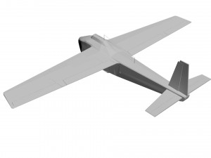 Old military aircraft concept 3D Model
