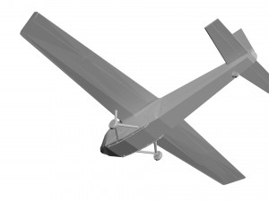 Old military aircraft concept 3D Model