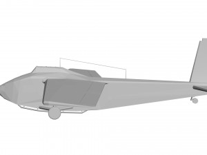 Old military aircraft concept 3D Model