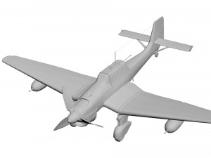 Old military aircraft concept 3D Model