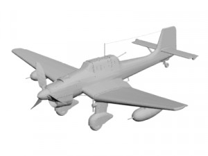 Old military aircraft concept 3D Model