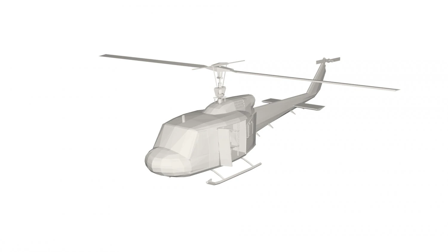 Military Helicopter concept 3D Model .c4d .max .obj .3ds .fbx .stl .blend 