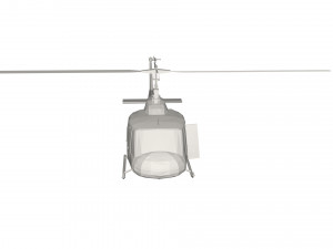 Military Helicopter concept 3D 模型