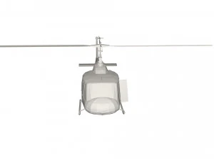 Military Helicopter concept 3D Model