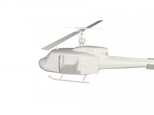 Military Helicopter concept 3D 模型