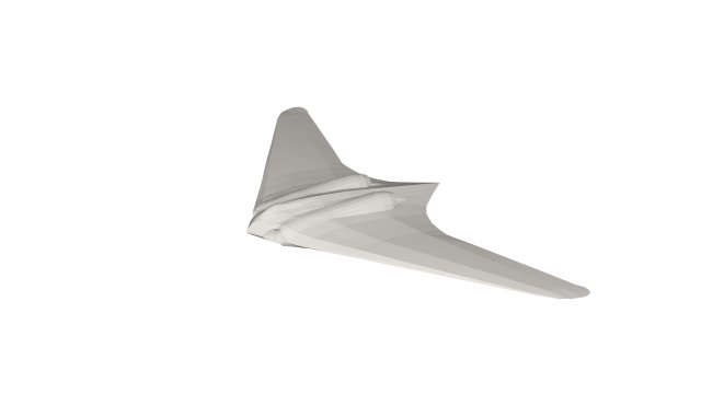 Military Plane concept 3D Model .c4d .max .obj .3ds .fbx .stl .blend 
