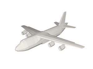 Militair vliegtuigconcept 3D Model