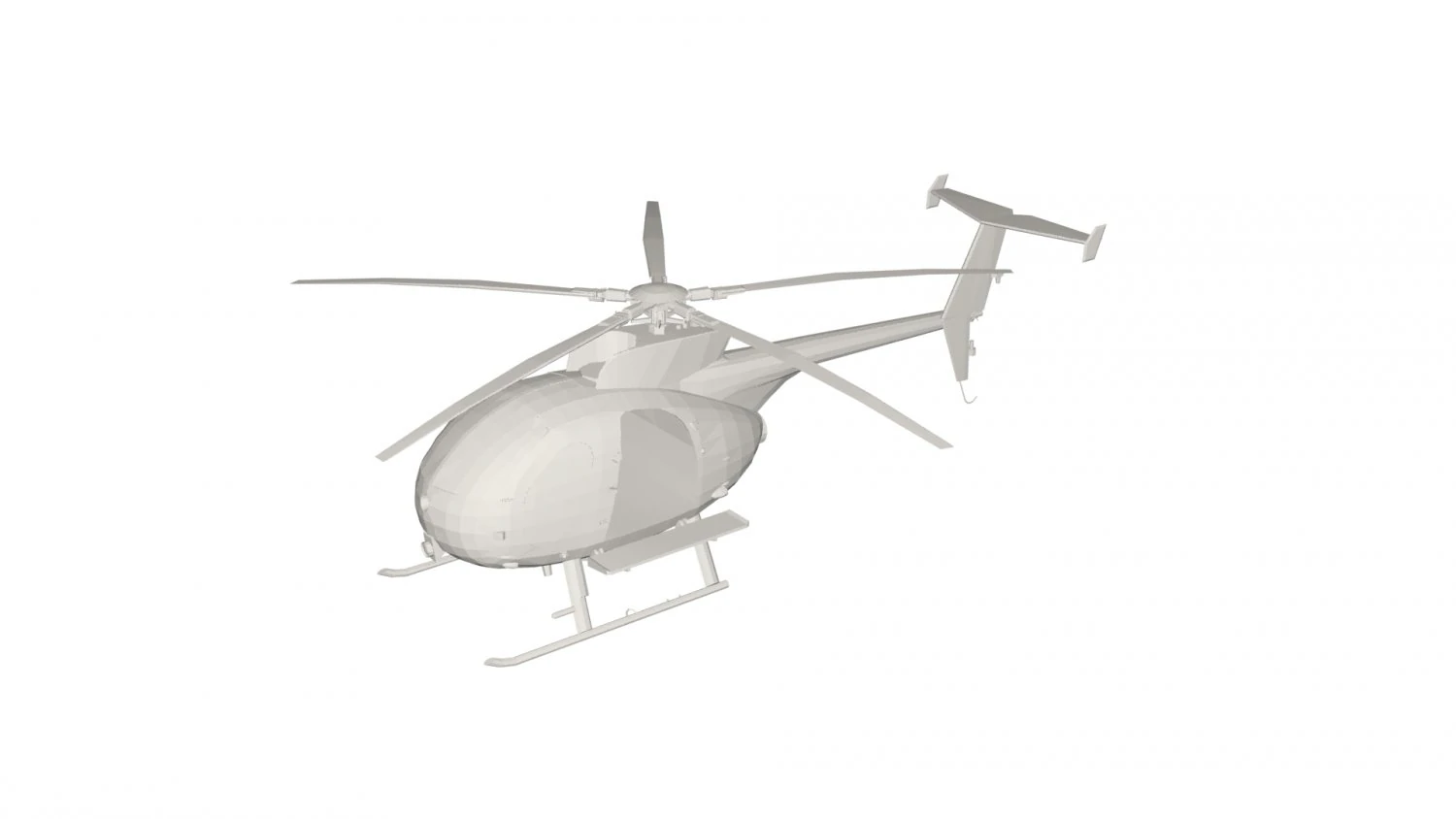 Military Helicopter concept 3D Model .c4d .max .obj .3ds .fbx .stl .blend