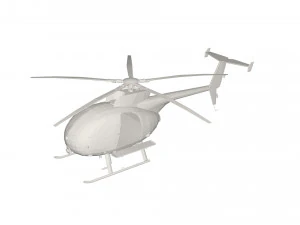 Military Helicopter concept 3D Model