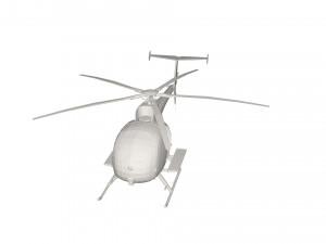 Military Helicopter concept 3D Model