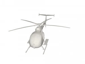 Military Helicopter concept 3D Model