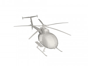 Military Helicopter concept 3D Model