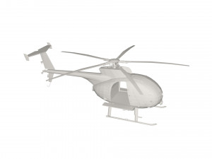 Military Helicopter concept 3D Model