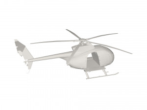 Military Helicopter concept 3D Model