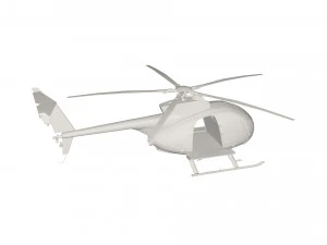 Military Helicopter concept 3D Model