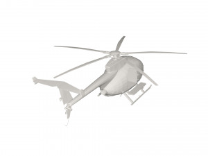 Military Helicopter concept 3D Model