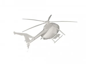 Military Helicopter concept 3D Model