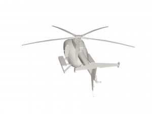 Military Helicopter concept 3D Model