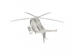 Military Helicopter concept 3D Model