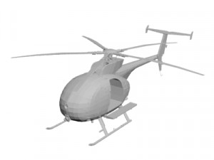 Military Helicopter concept 3D Model