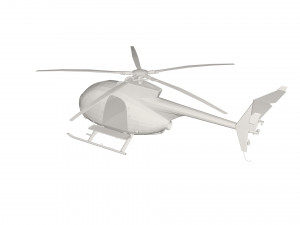 Military Helicopter concept 3D Model