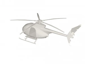 Military Helicopter concept 3D Model