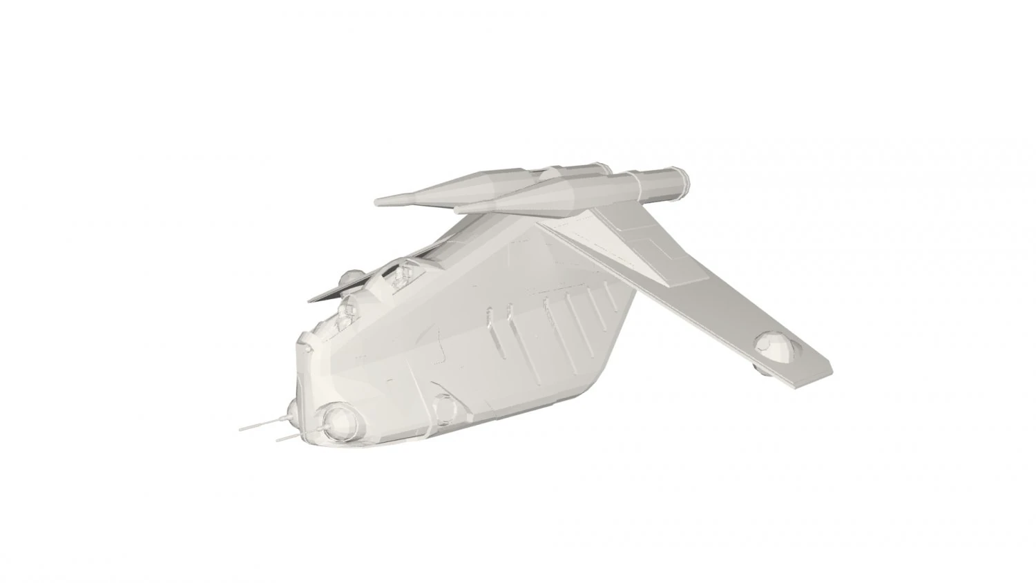 Spaceship concept 3D Model .c4d .max .obj .3ds .fbx .stl .blend