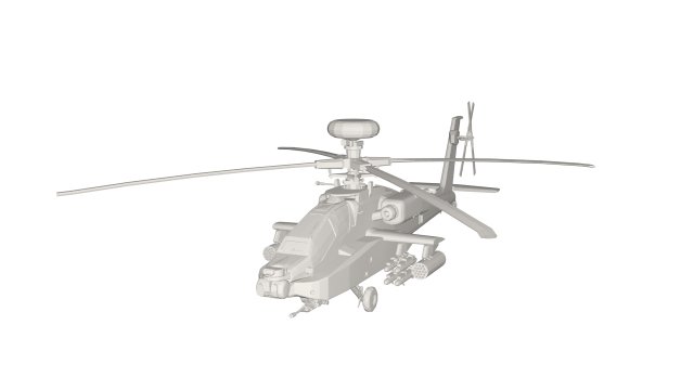 Military Helicopter concept 3D Model .c4d .max .obj .3ds .fbx .stl .blend