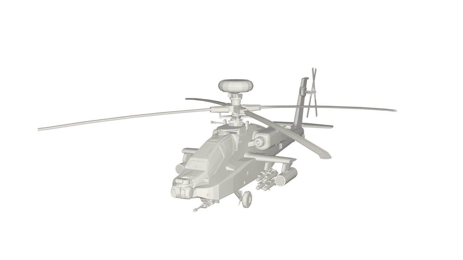 Military Helicopter concept 3D Model .c4d .max .obj .3ds .fbx .stl .blend