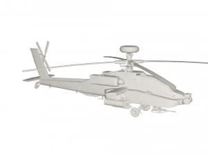 Military Helicopter concept 3D Model