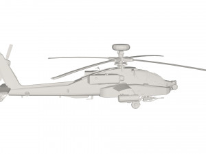 Military Helicopter concept 3D Model