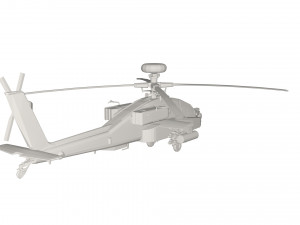 Military Helicopter concept 3D Model