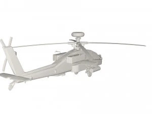 Military Helicopter concept 3D Model