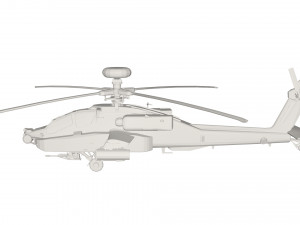 Military Helicopter concept 3D Model
