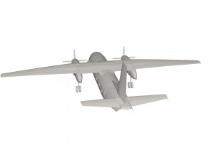 Military Plane concept 3D Model