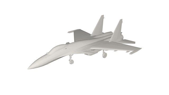 Military Plane concept 3D 모델 .c4d .max .obj .3ds .fbx .stl .blend 