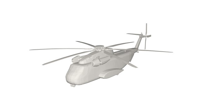 Military Helicopter concept 3D-Modell .c4d .max .obj .3ds .fbx .stl .blend 