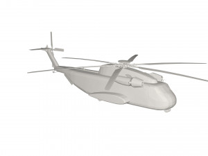 Military Helicopter concept 3D-Modell