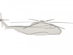 Military Helicopter concept 3D Model