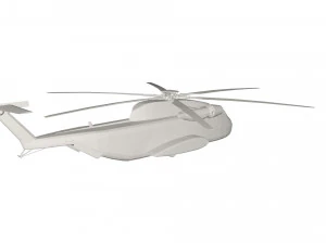 Military Helicopter concept 3D Model
