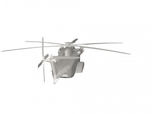 Military Helicopter concept 3D-Modell