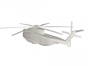 Military Helicopter concept 3D Model