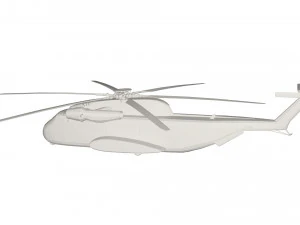 Military Helicopter concept 3D Model