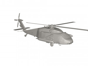 Military Helicopter concept 3D 模型