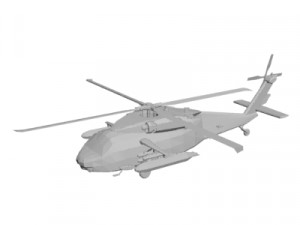 Military Helicopter concept 3D 模型