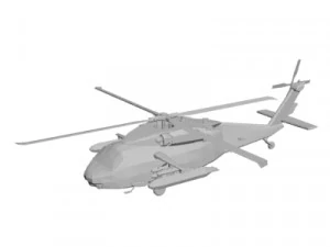 Military Helicopter concept 3D Model