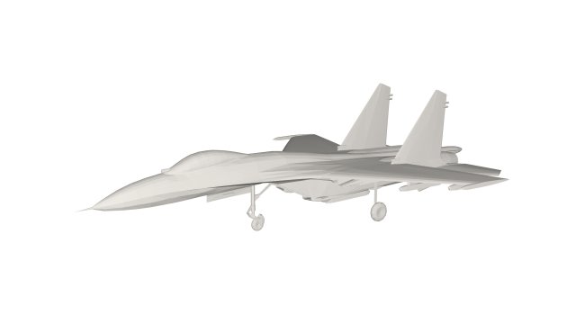 Military Plane concept 3D Model .c4d .max .obj .3ds .fbx .stl .blend 