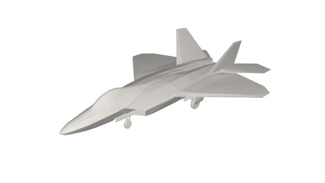 Military Plane concept 3D Model .c4d .max .obj .3ds .fbx .stl .blend 