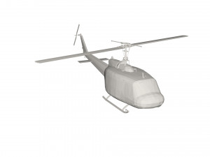 Military Helicopter concept 3D Model