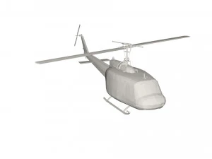 Military Helicopter concept 3D Model